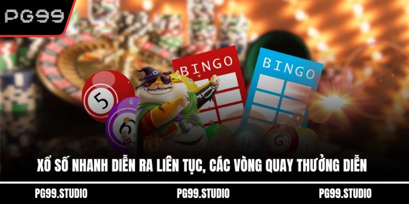 Xổ số nhanh diễn ra liên tục, các vòng quay thưởng diễn ra trong thời gian ngắn